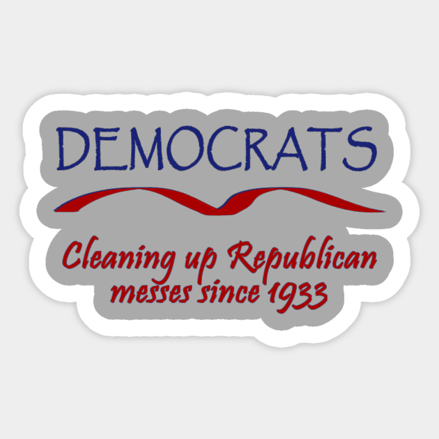 Funny Democrats Political Tee Sticker by DISmithArt